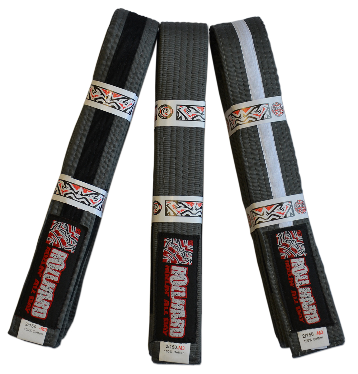 ROLL HARD IBJJF Kids Brazilian Jiu Jitsu Belts Rank System